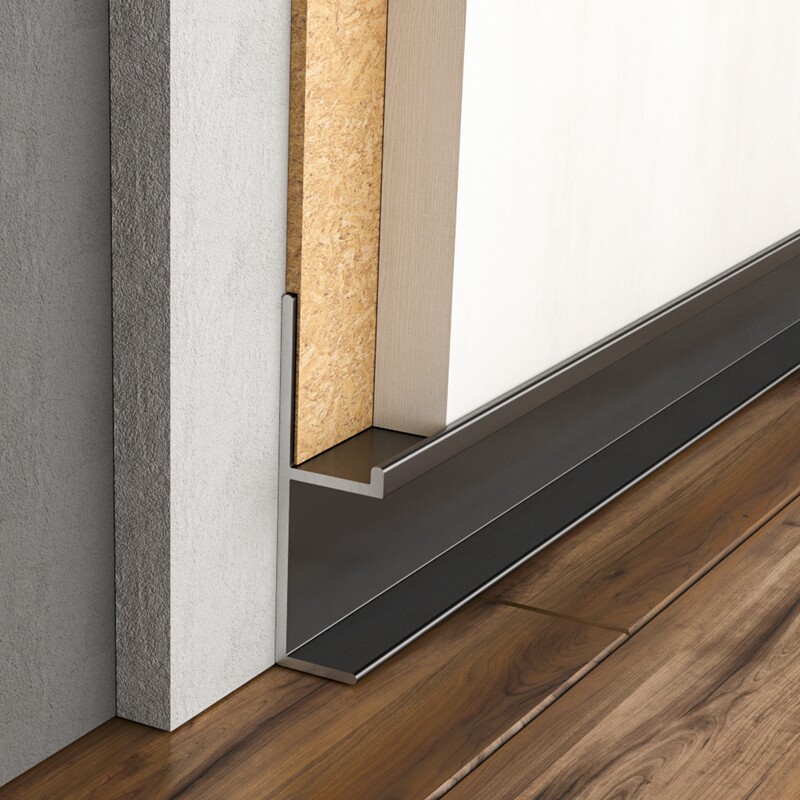持雍隐形踢脚金属嵌入式地线暗装收边条自粘墙贴转角