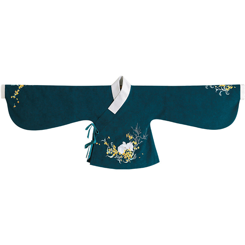 【短外套】十五夜 清水溪汉初原创设计 琵琶袖明制汉服上袄女