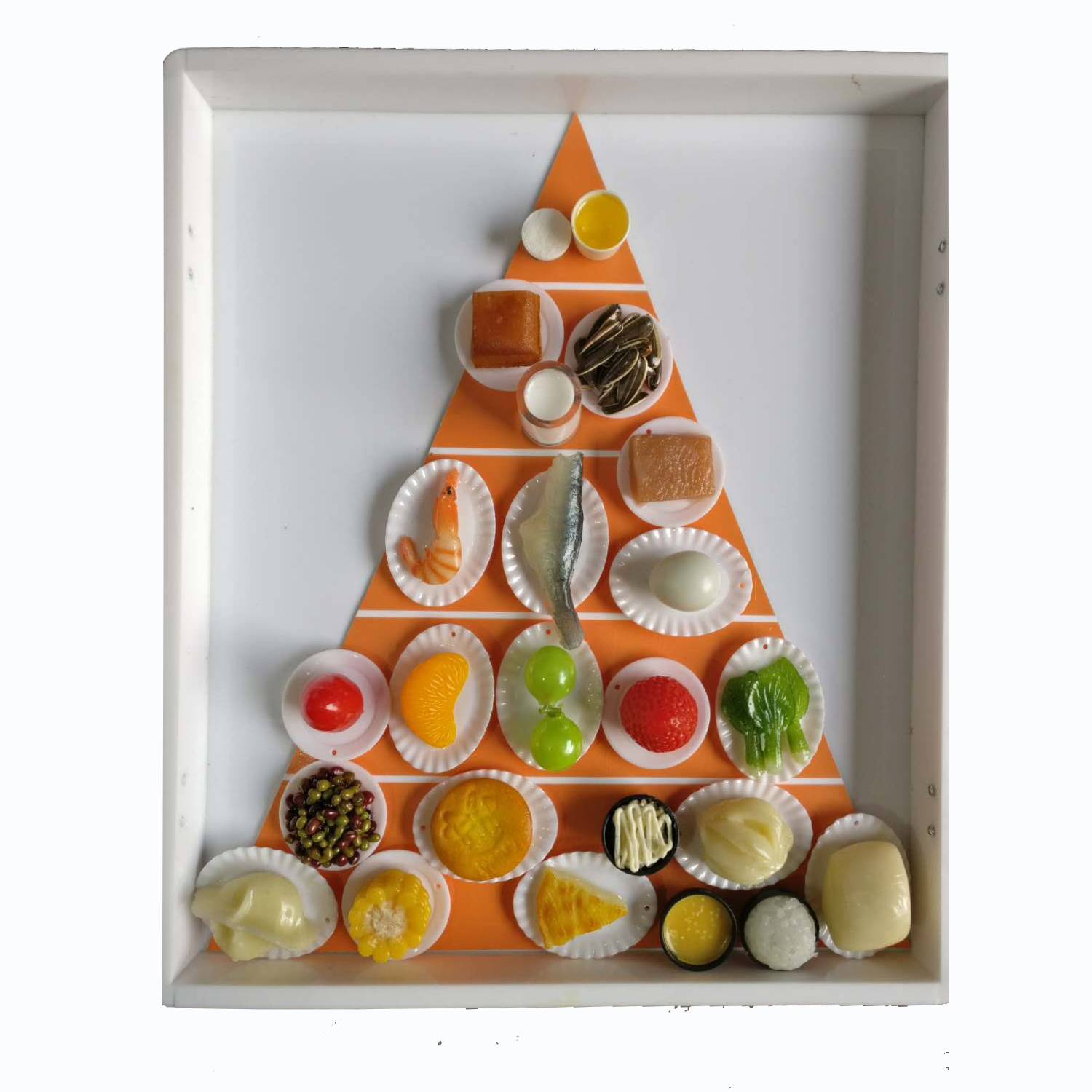 新版中国居民平衡膳食宝塔便携手提手提箱箱式仿真水果