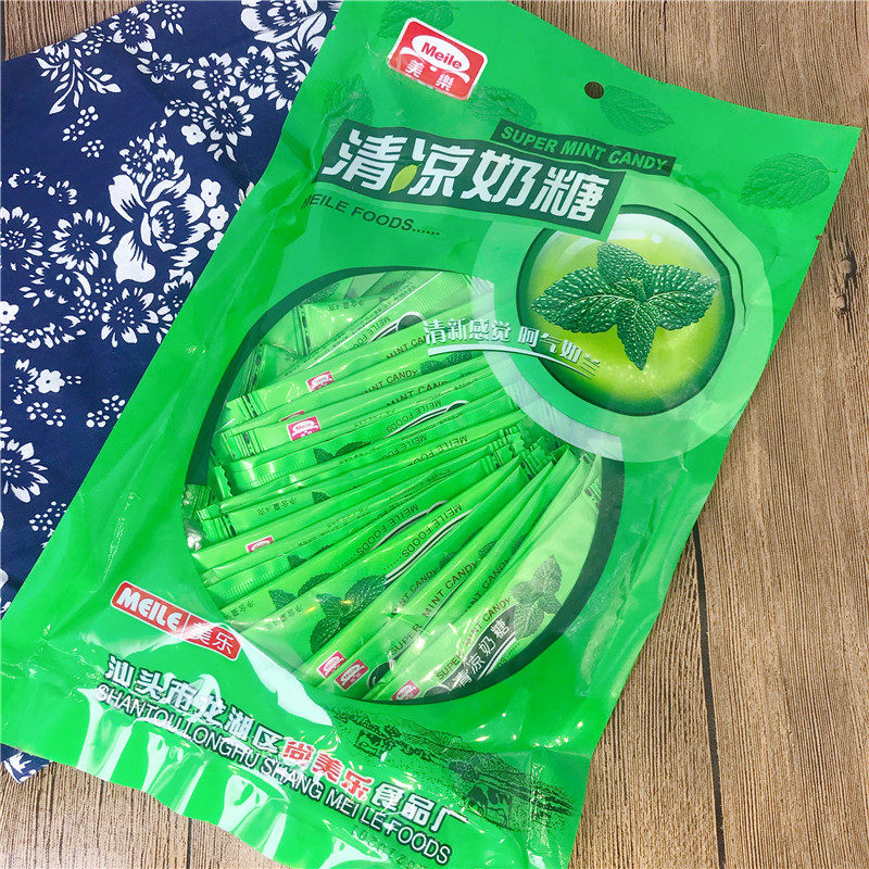 糖果美乐清凉薄荷奶糖儿童软糖礼糖休闲怀旧糖果