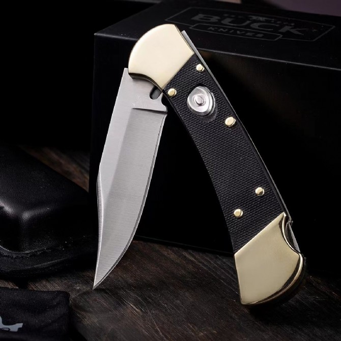 buck美国巴克游骑兵精英侧开折刀户外野营狩猎其他户外刀具