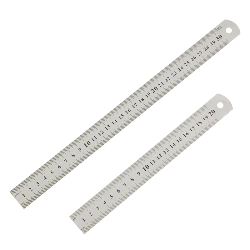 钢尺刻度15cm20cm30cm手办量度工具学生模型丈量双面模型制作工具