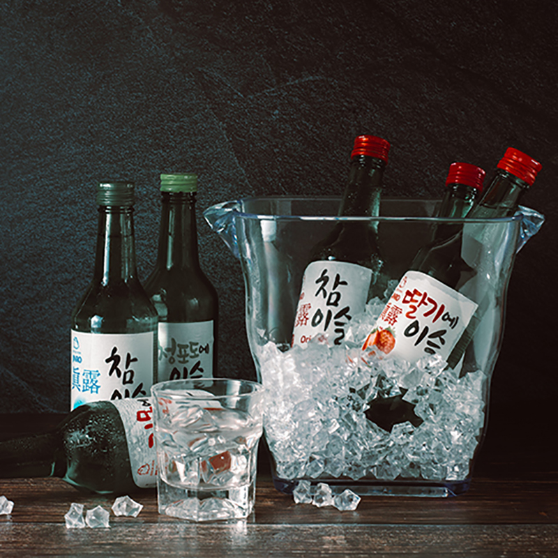 包邮韩国进口真露烧酒360ml6瓶6种口味混合清酒