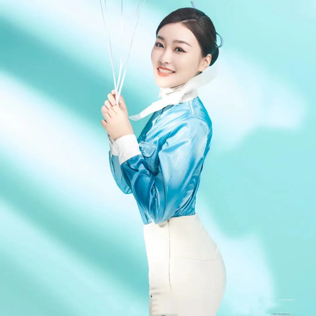 大韩航空空姐制服koreanair乘务员夏季套装修身气质职业女裙套装