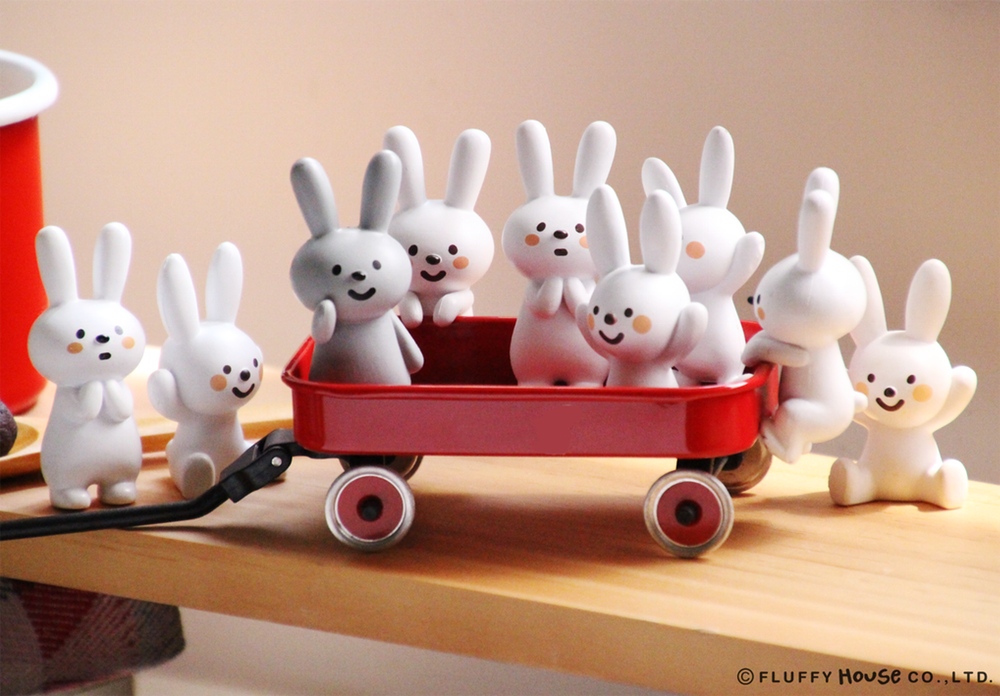 【toy4u】现货 fluffy house fluffy rabbit 捣蛋兔子 公仔手办