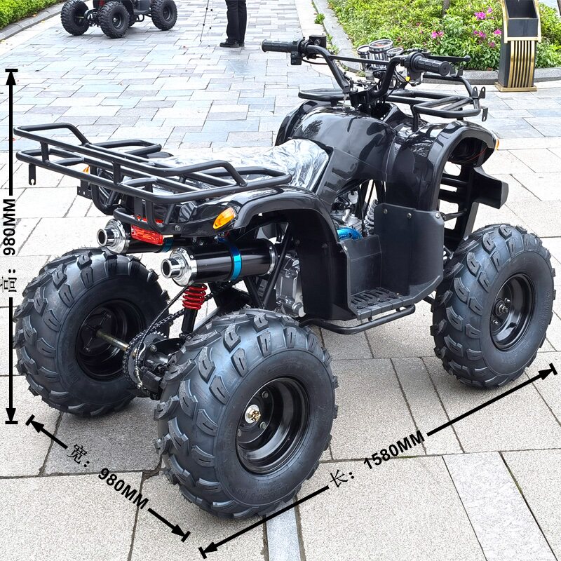 沙滩地形四轮越野公牛atv链传动汽油各种场地沙滩车