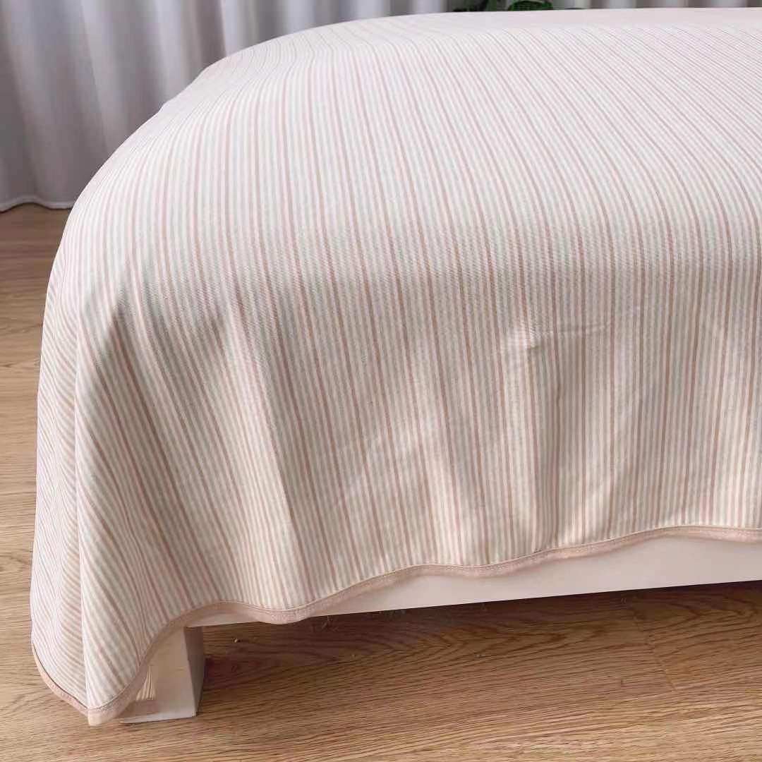 天然面料新生儿睡单透气超柔彩棉床单双人床双人床单