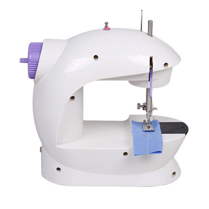 家毅缝纫机家用电动迷你便携式多功能小型手动吃厚缝纫机衣车脚踏