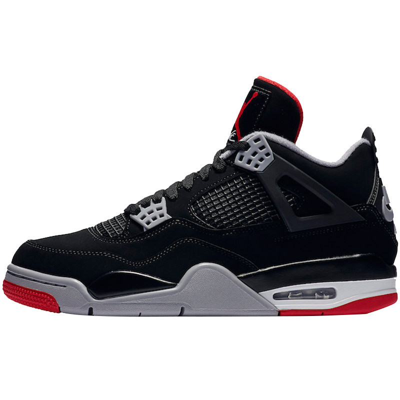 北卡大学airjordanbredaj4黑红公牛19年复刻篮球鞋