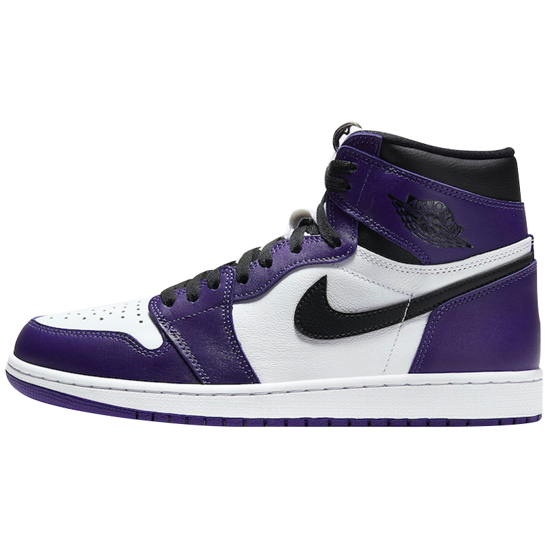 北卡大学airjordanaj1紫葡萄脚趾篮球球鞋555088-500篮球鞋