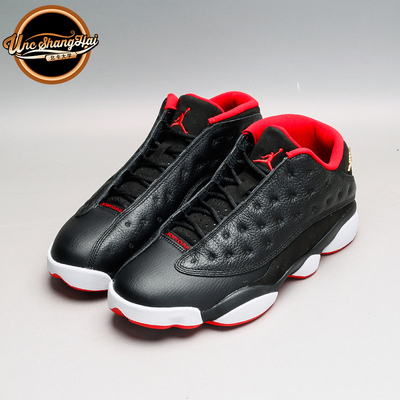 北卡大学jordanbredaj13黑红低帮310810027篮球鞋