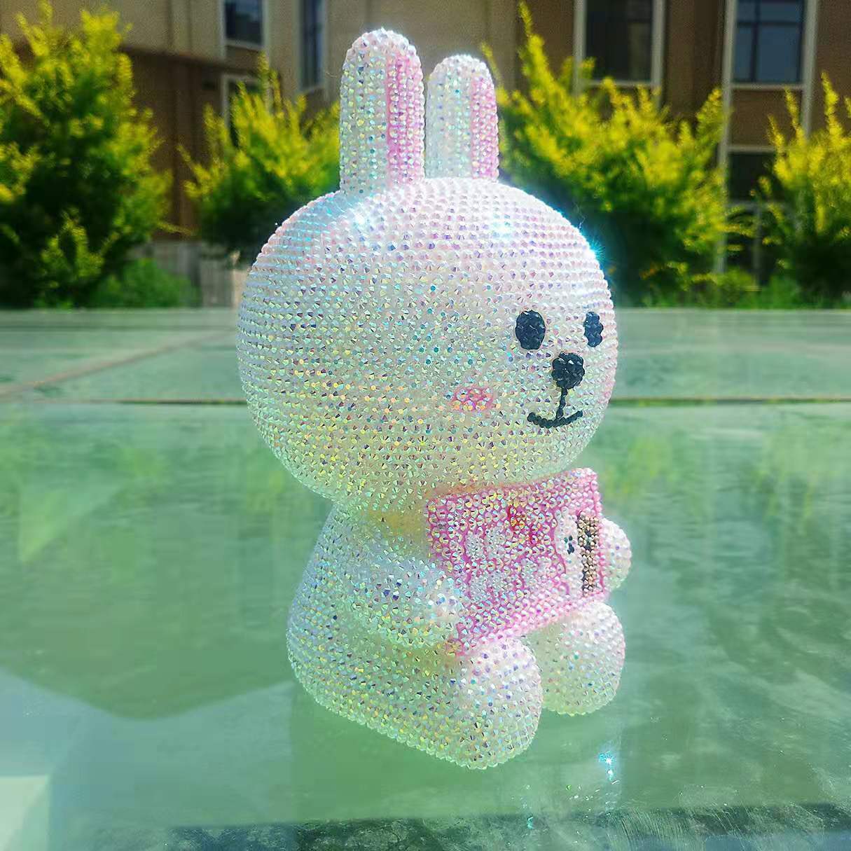 手工粘钻暴力熊儿童存钱成人硬币储蓄罐大号纸币储蓄罐