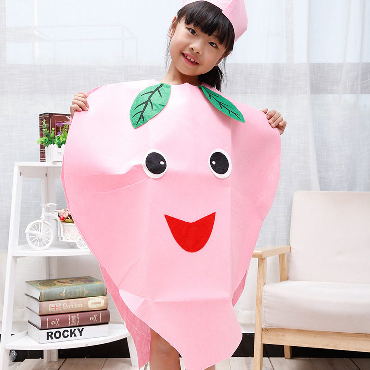 儿童水果衣服幼儿园亲子表演蔬菜造型环保时装秀儿童演出服
