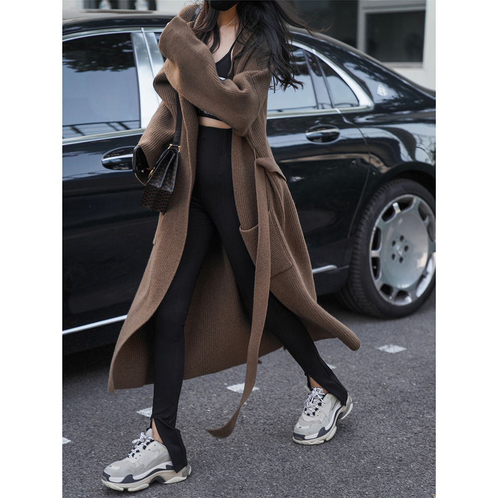 LUM 葛与薇 时髦炸街开叉拉链修身弹力拼缝设计感显瘦休闲裤