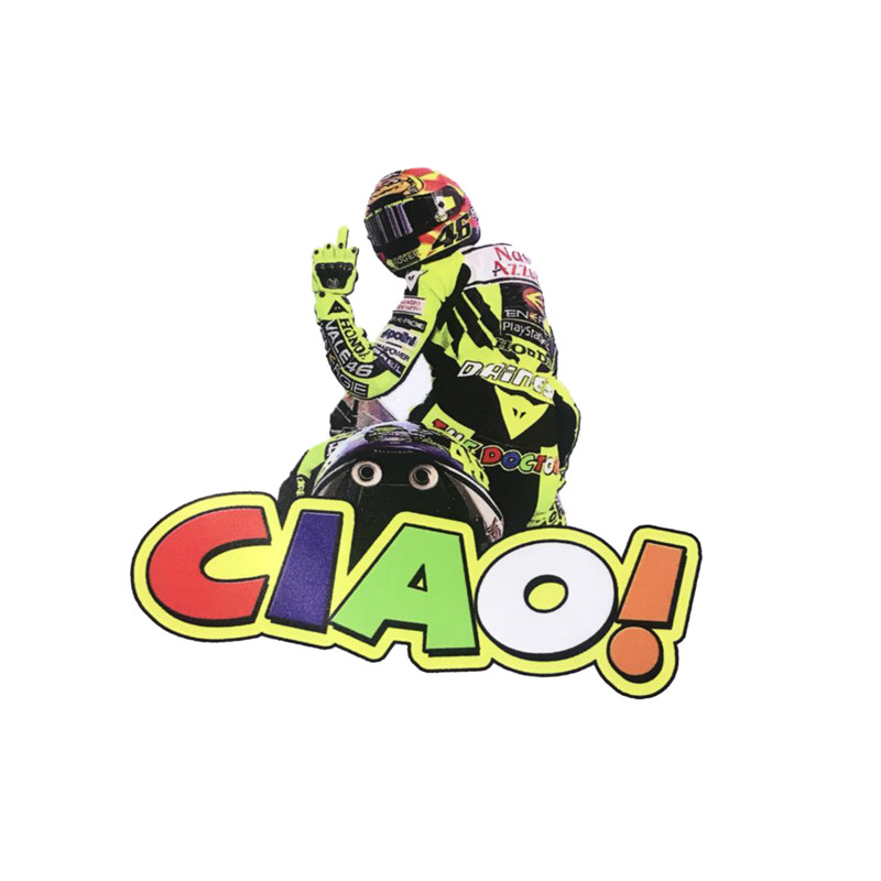 个性汽车摩托车改装装饰motogp曼岛tt罗西你好汽车装饰贴