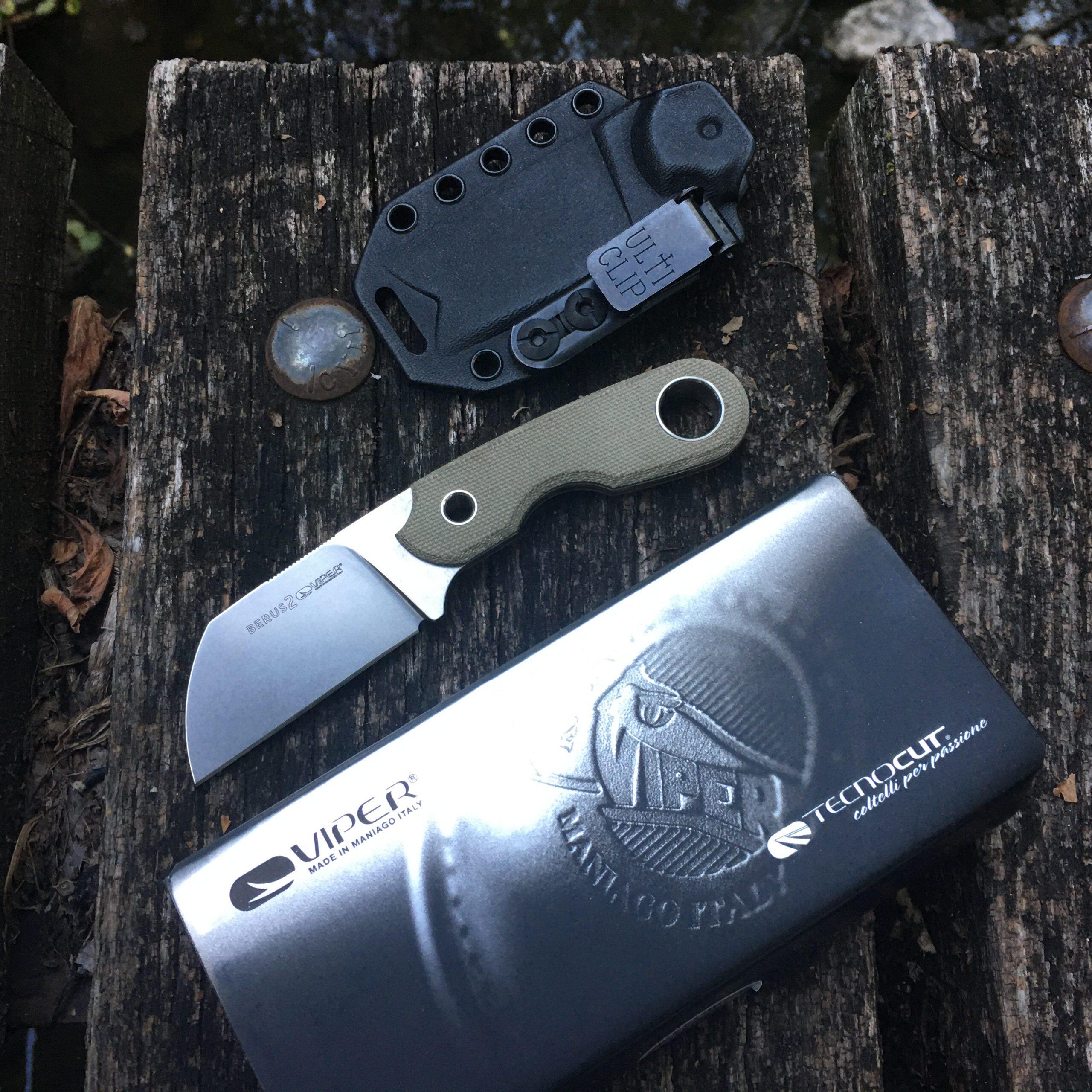 意大利viperm390钢材锻造碳纤维战术户外探险丛林收藏其他户外刀具