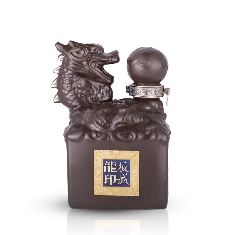 板城烧锅39度纯粮食浓香型龙白酒太平龙印500ml4瓶装整箱商务送礼