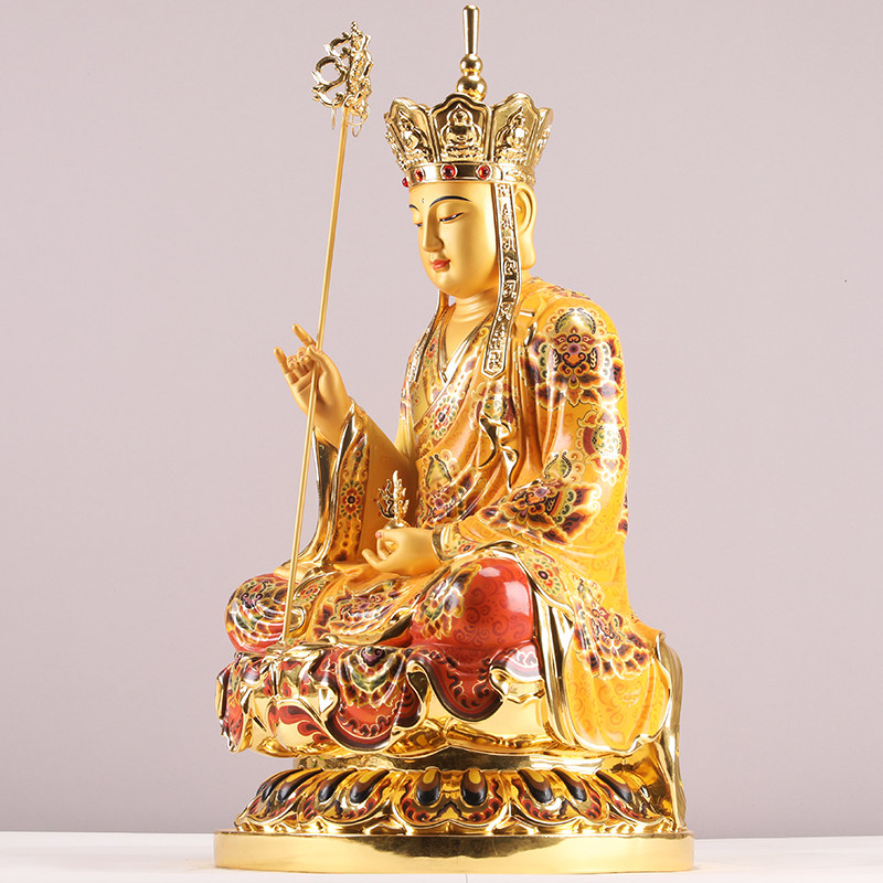 台湾66cm居家三圣王娑婆山地九华宝华佛像王佛像摆件