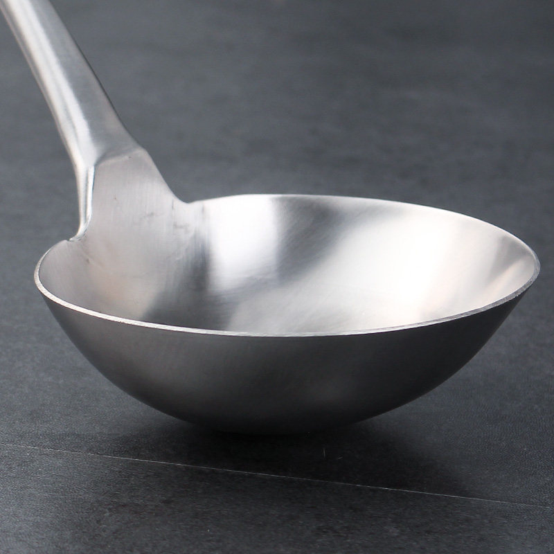不锈钢厨师专用大炒勺商用大号长柄家用厨房马勺加长饭店炒菜勺子
