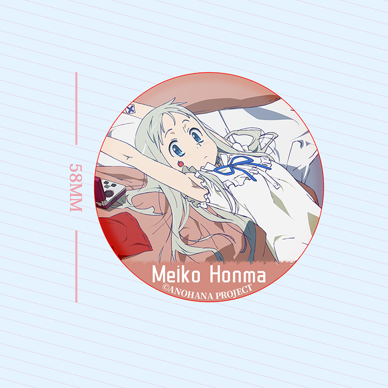 未闻花名面码正版授权金属徽章海仁太超平和动漫挂件