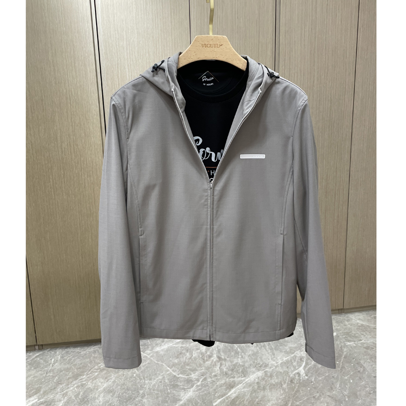 威可家正品商场同款男士夹克春季新款时尚百搭连帽外套上衣男