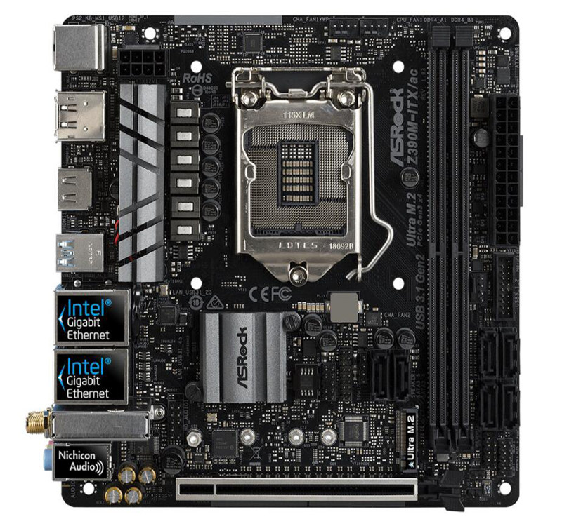 z390m 迷你电脑主板17 itx 华擎科技 asrock 17带wifi 替z370m - 女性