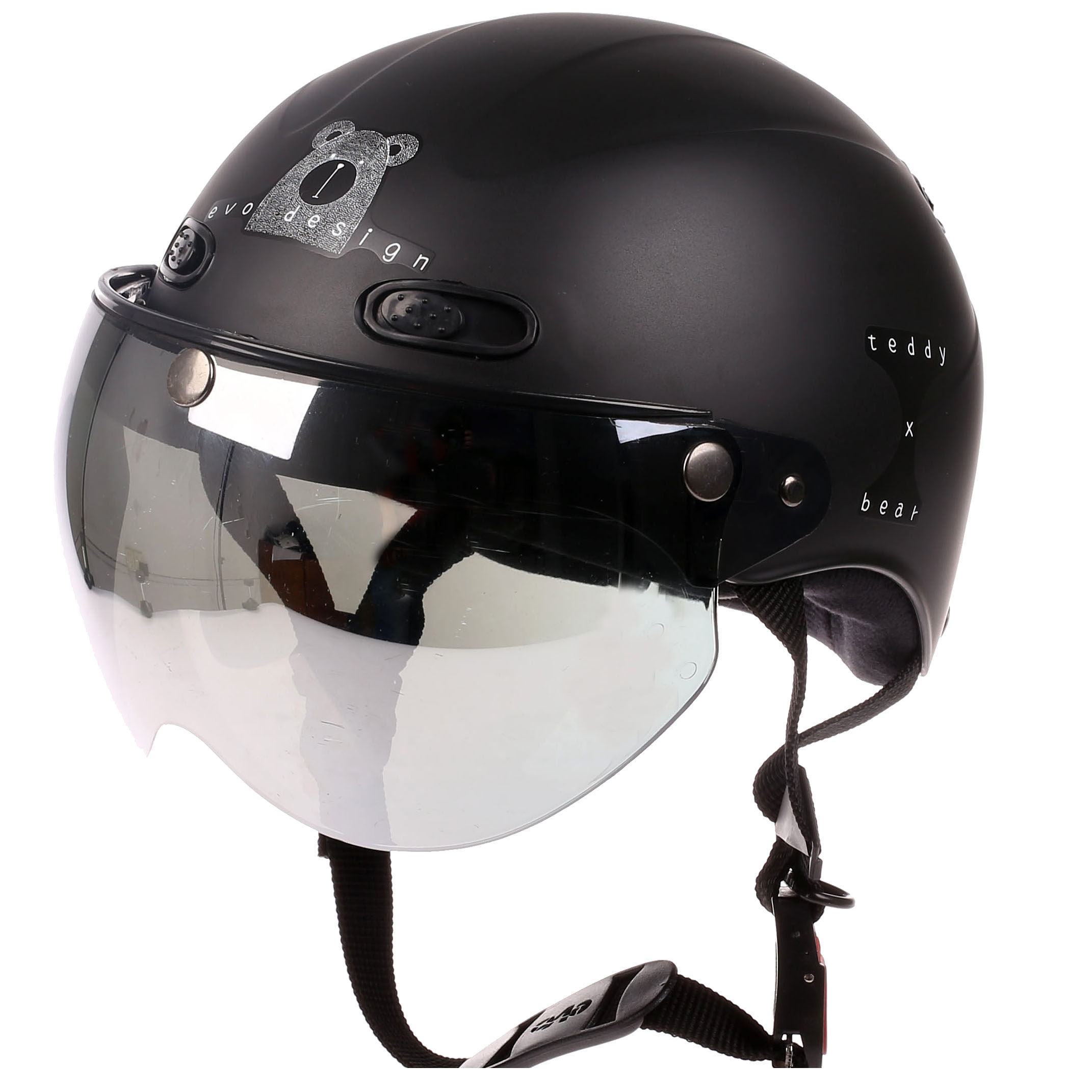 var可爱草莓电动摩托车头盔女士四季通用半覆式安全帽冬季保暖