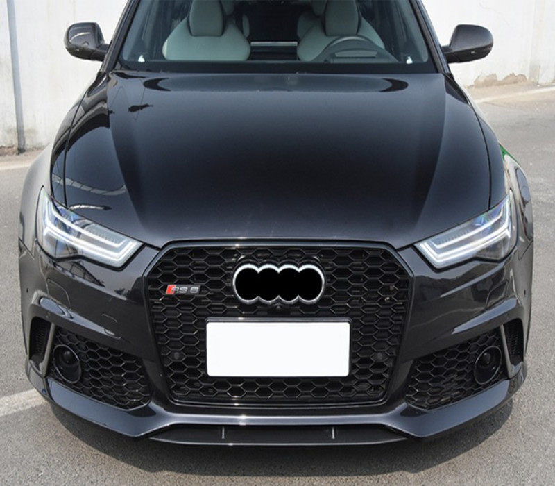 中网适用于1221奥迪a6改装rs6蜂窝c8黑武士中网