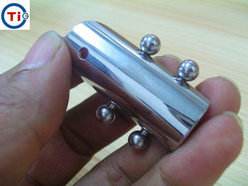 钛钢城 玩家定做 阴环 女用贞洁锁 装饰用 杆2.5毫米 有效果图