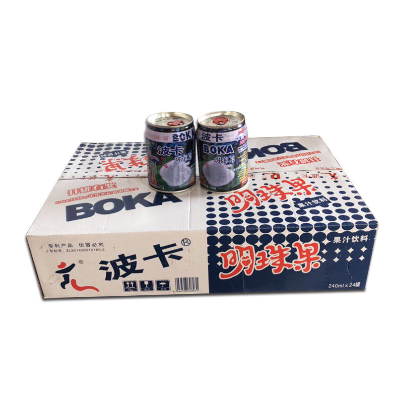 多省包邮波卡明珠果荔枝汁味果肉果汁饮料240ml*24瓶