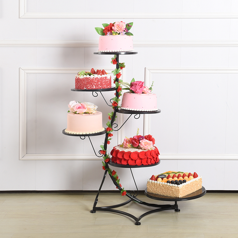 欧式铁艺六层生日蛋糕架子多层创意拆装婚礼婚庆其他架类