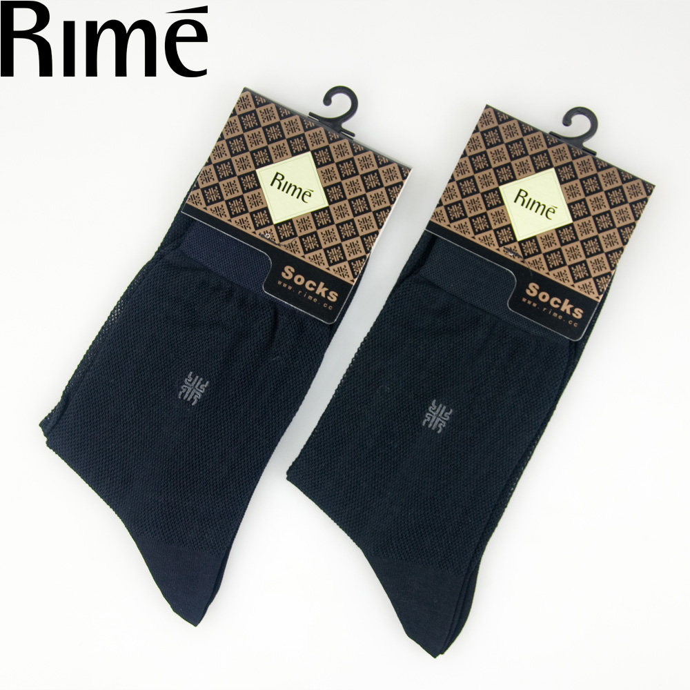 rime韵魅正品品男棉袜100纯棉男袜夏季薄款男中筒袜
