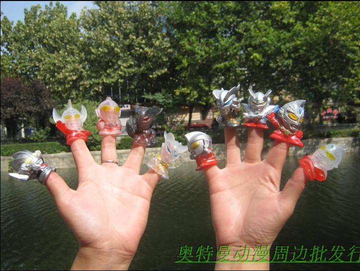 散货 全新现货 奥特曼玩具 万代 高5厘米 奥特曼指套公仔软胶 - 痕风