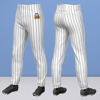 Speedy Retro Straight Training Pants Striped Baseball Pants Customized Softball Game Pants Embroidered Wear-Resistant Sliding Pants