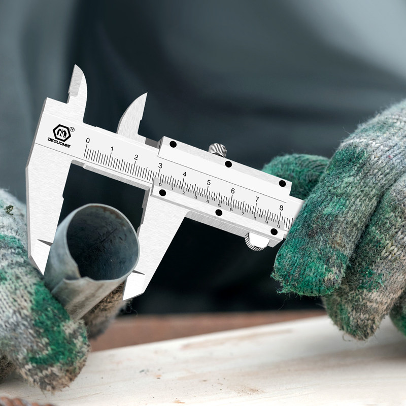 卡尺美耐特工业机械游标卡尺高精度测量深度度尺小型游标卡尺