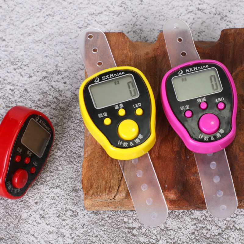 通道念经计数器佛号佛经佛道记数器手指戒指电子计数器