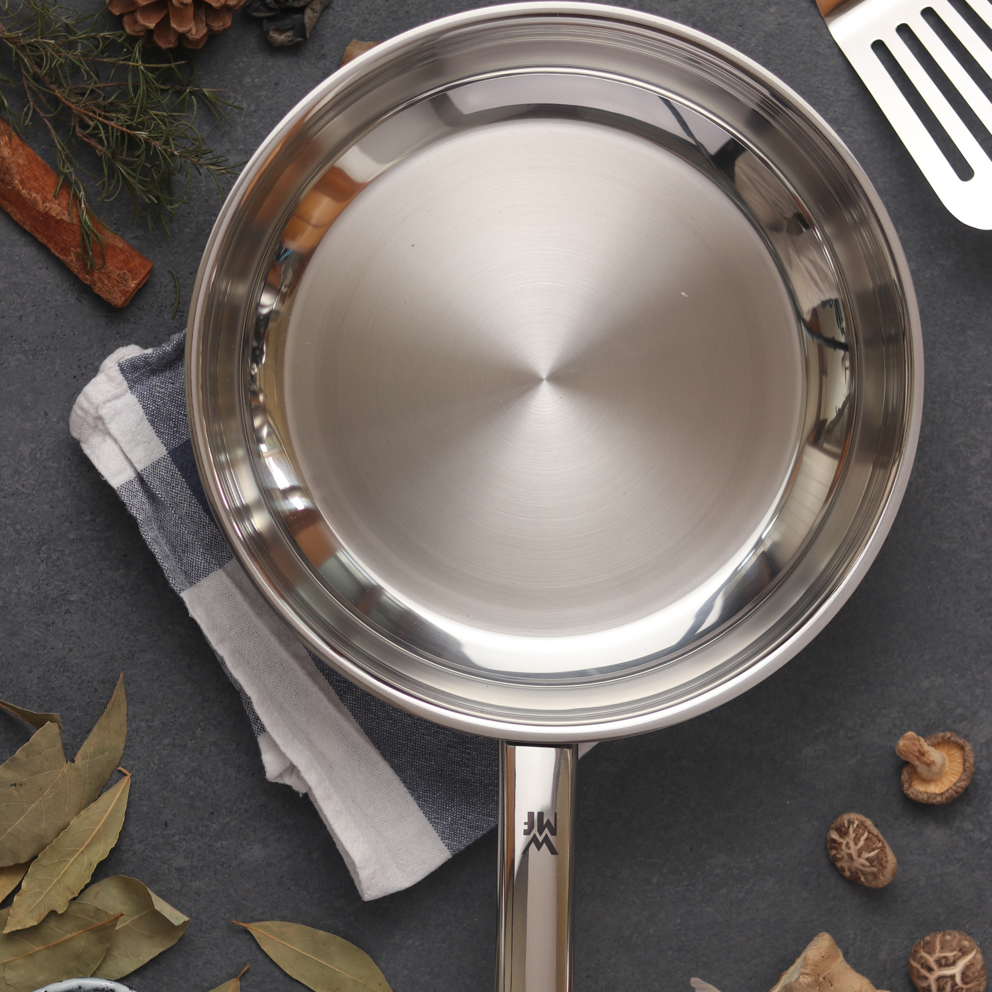 德国wmf煎锅福腾宝涂层平底锅1810不锈钢24cm18cm电磁炉煎锅