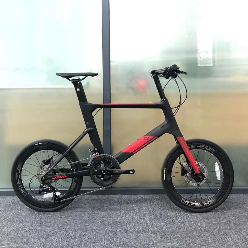java佳沃碳纤维451小轮车18速油压双碟刹22速弯把通勤公路自行车
