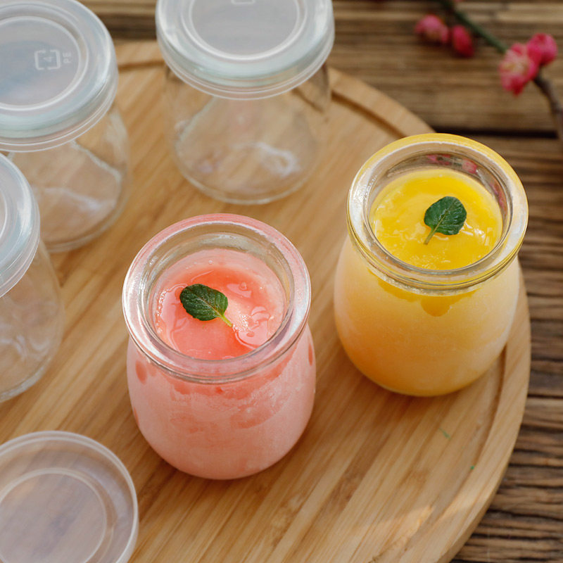 布丁带盖玻璃杯酸奶杯烘培模具慕斯果冻家用其它烘焙器具