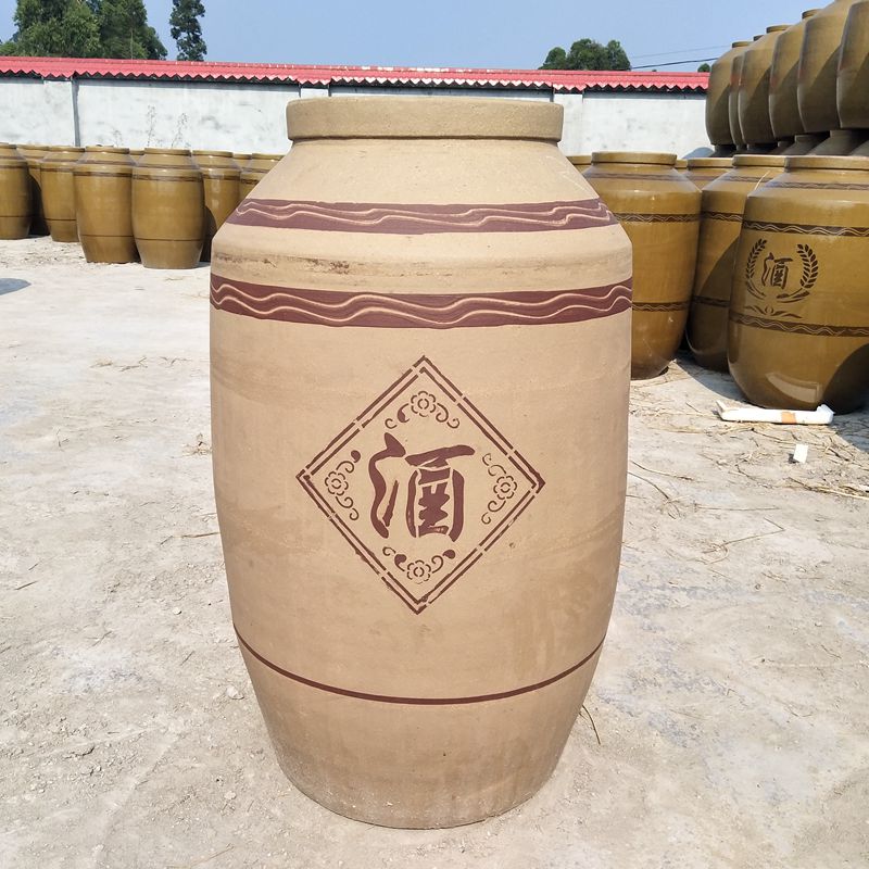 四川酒坛子土陶陶瓷白酒大酒缸密封带盖10/50/100/500