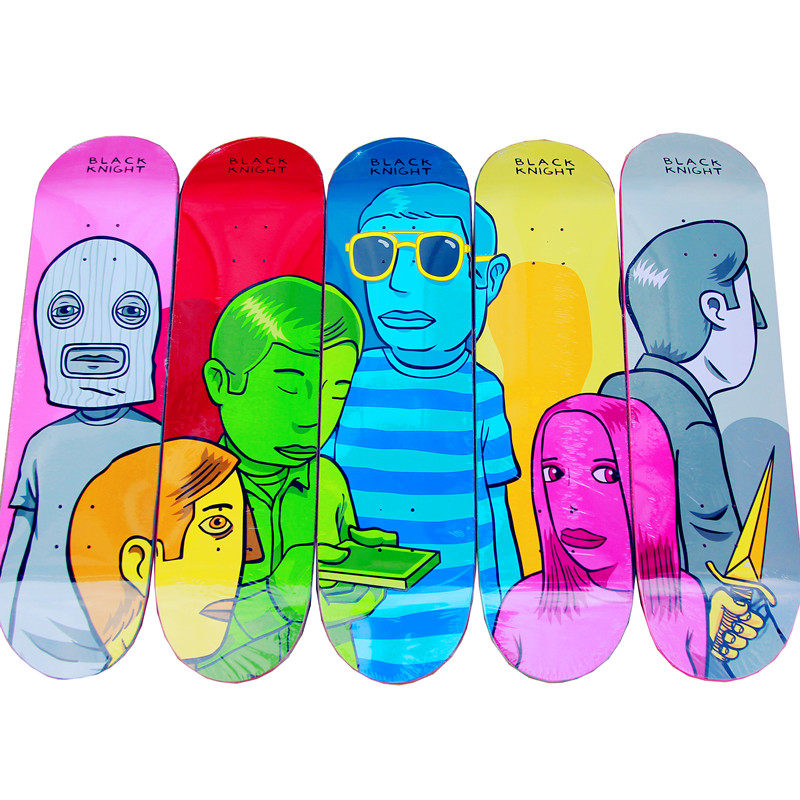 正品blackknight滑板bk板面冷压超弹超轻玻璃纤维滑板