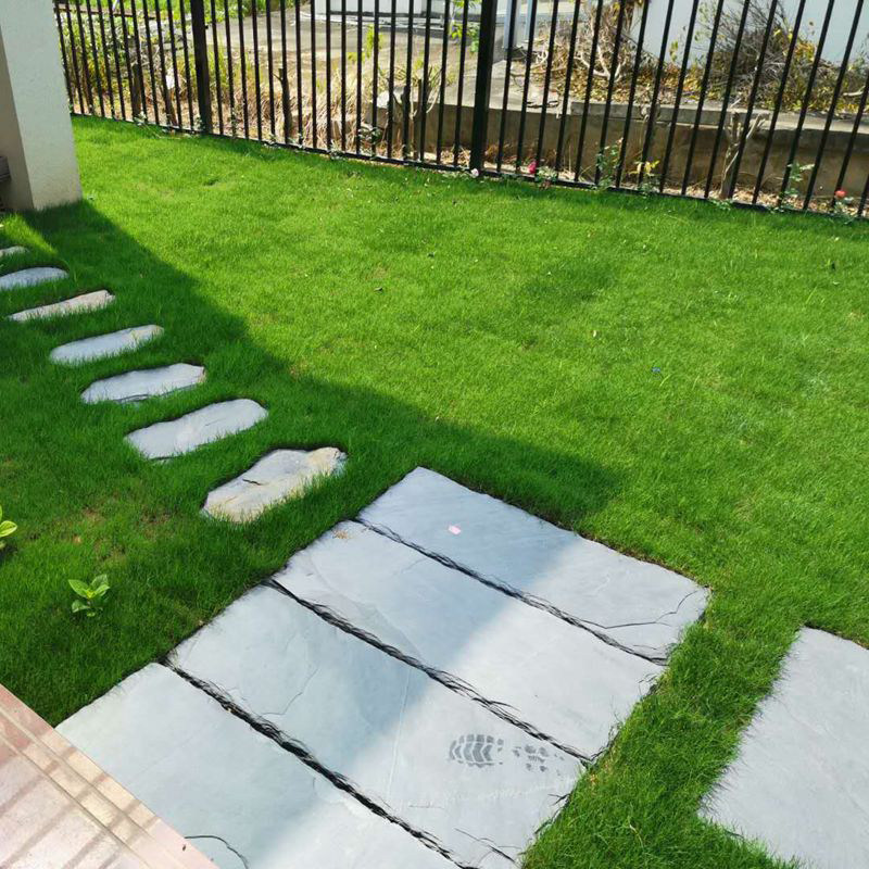 天然青石板汀步石花园草坪垫脚石别墅庭院防滑地砖园林铺路踏步石