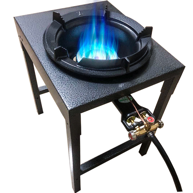 商用高压猛火灶单饭店家用双管液化气小型燃气灶