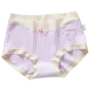 12岁女孩内裤 初中生纯棉发育期少女大码 高中学生15女童抗菌三角裤