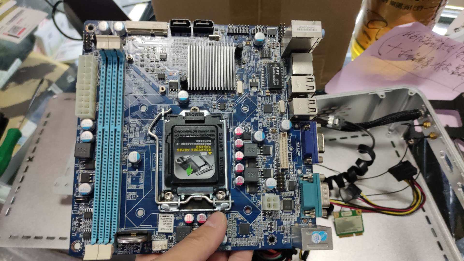 悦升翔升h61vitxh61迷你itx工控主板1155主板