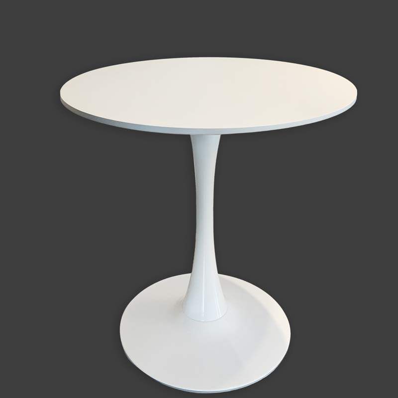 圆桌北欧简约休闲咖啡洽谈现代白色桌子小圆实木餐桌