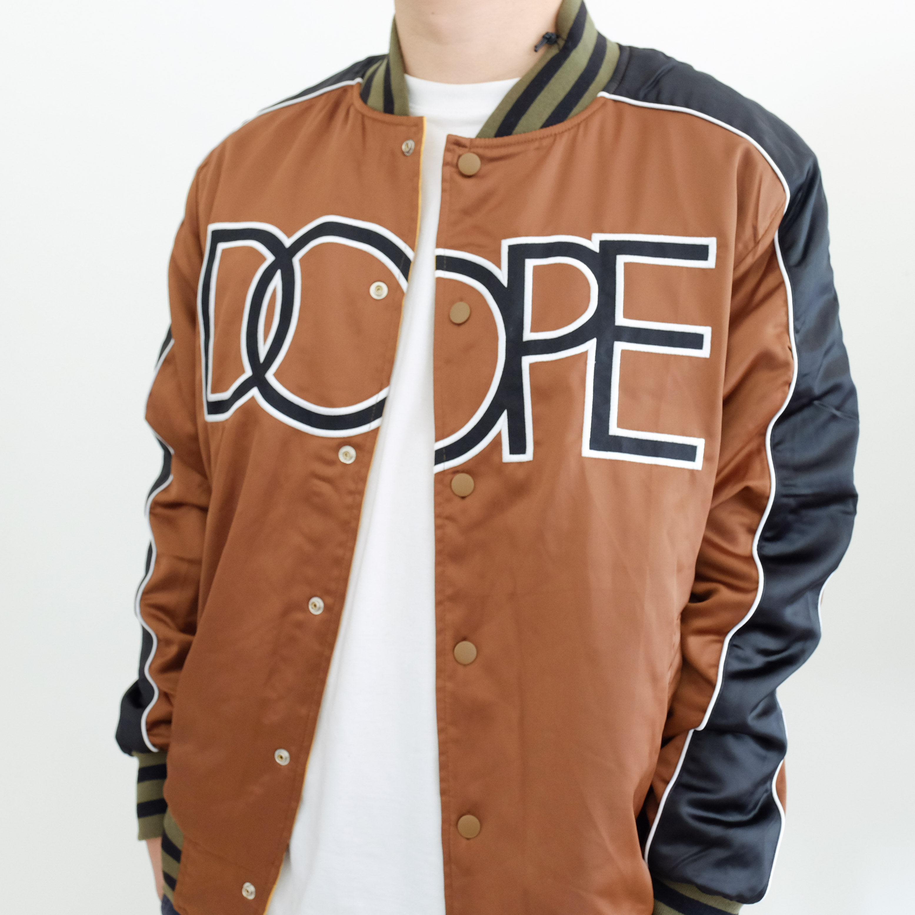 现货美国街头嘻哈潮牌dope男士棒球飞行员夹克夹克