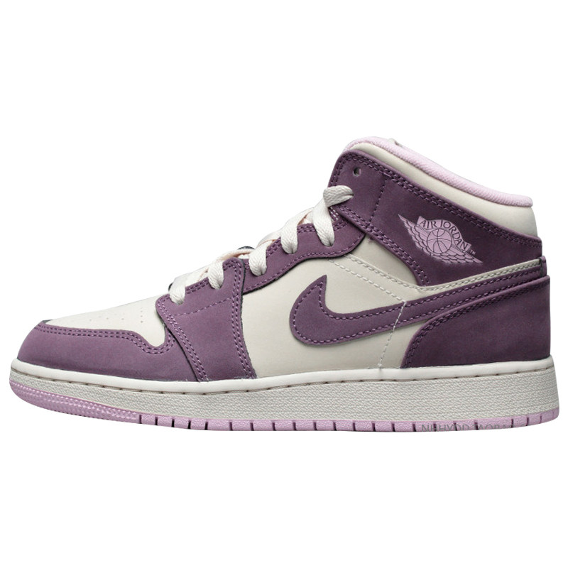 哄哄airjordanmidgsaj1中帮紫葡萄女神555112500篮球鞋