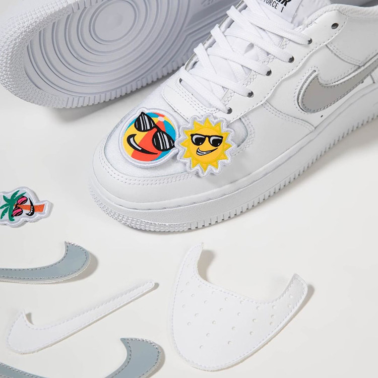 哄哄nikeairforceaf1纯白可拆卸魔术贴板db2812100板鞋