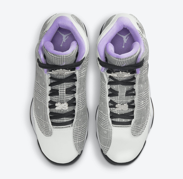 哄哄airjordanaj13灰白千鸟格复古篮球球鞋dn3938-015篮球鞋